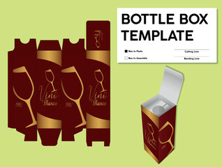 bottle box template