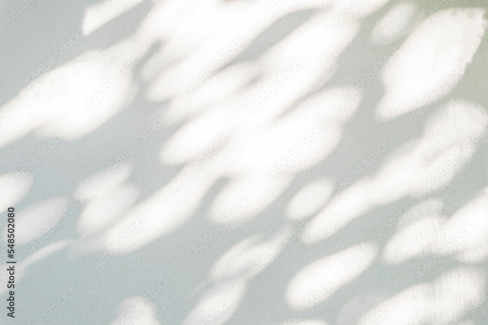 Poster tree shadow and leaf branch with light bokeh background. nature leaves tropical jungle light and dar