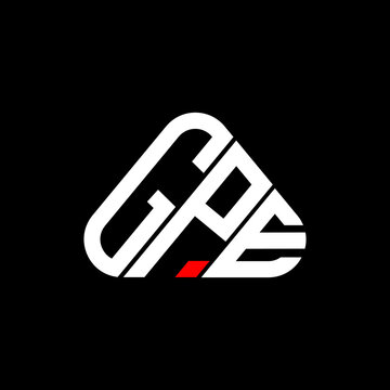GPE letter logo creative design with vector graphic, GPE simple and modern logo.