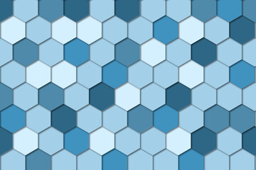 Polygon abstract blue background geometric shape colorful pattern hexagon honeycomb 