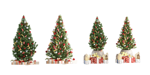 christmas tree with gifts