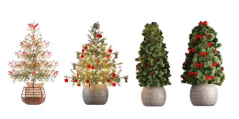 christmas tree and decorations