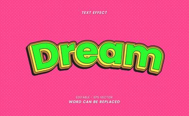 Appearance Text Effect - With Editable Word Dream.