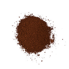 a handful of colored powder