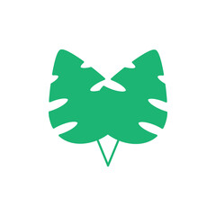 Obraz premium Monstera icon summer design template vector isolated illustration