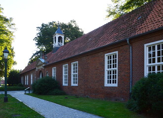 Historical Castle Evenburg in the Town Hoya, Leer, Est Frisia, Lower Saxony