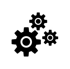 Set of gears, Mechanism, gear, setting vector icon