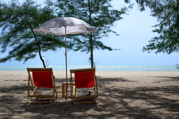 Thailand beach, Beautiful beach, A quiet beach suitable for relaxation.