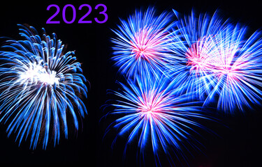  Feuerwerk 2023 ,blau-rot-weiß