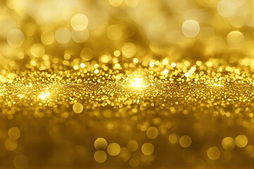 Glitter gold background. Ai render