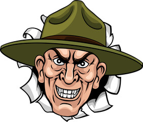 Army Bootcamp Drill Sergeant Soldier Ponting