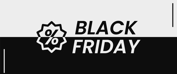 Black Friday Banner or Poster. Suitable to use on Black Friday event. Also suitable for uploading social media at Black Friday event