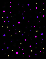 Stars sparkle starry colorful dots night beautiful universe illustration painting art