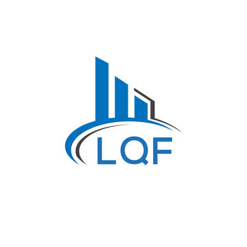 LQF letter logo. LQF blue image. LQF Monogram logo design for entrepreneur and business. LQF best icon.	
