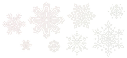 illustration of snowflakes png 