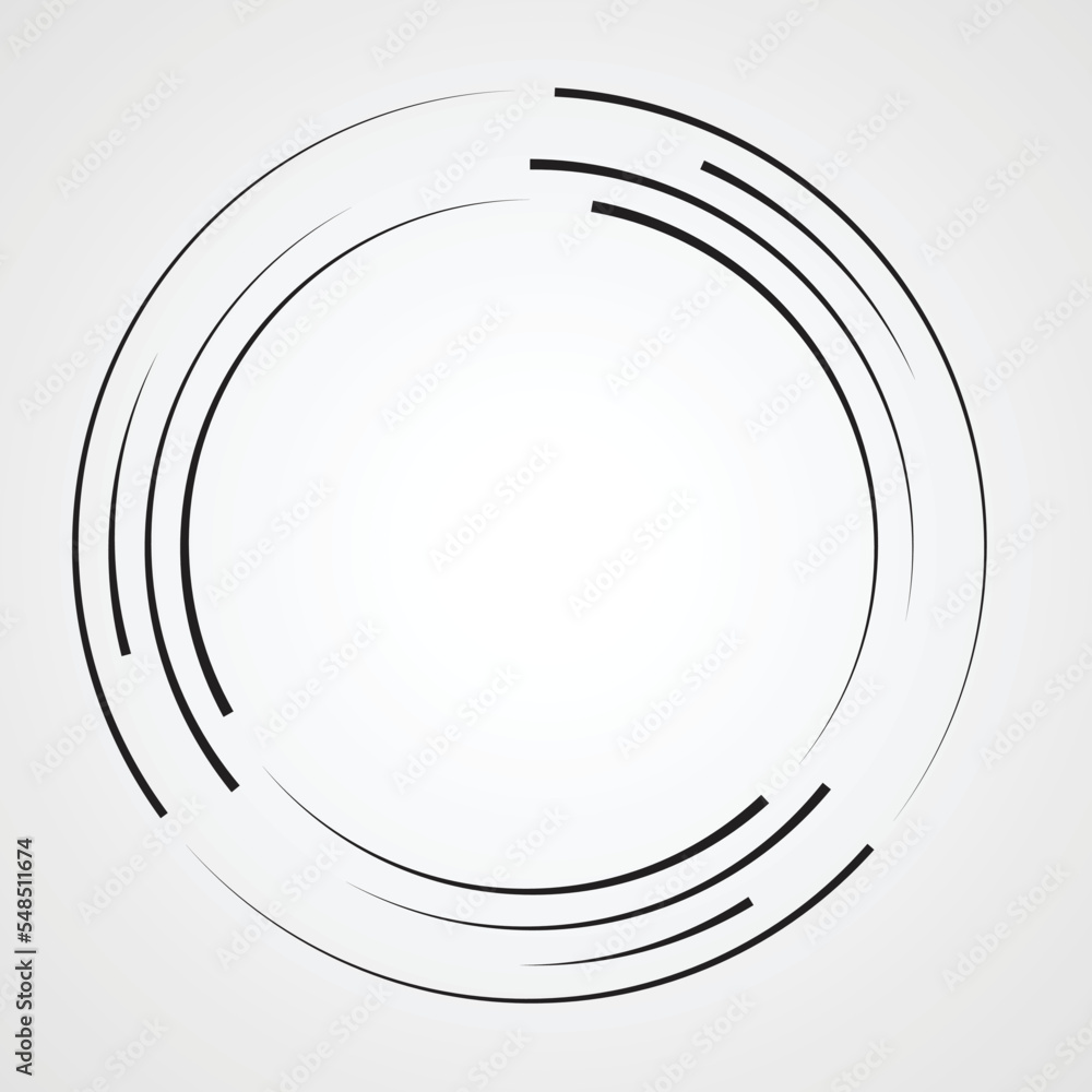 Poster radial speed lines in circle form for comic books . explosion background . vector illustration .tech