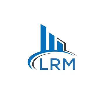 LRM letter logo. LRM blue image. LRM Monogram logo design for entrepreneur and business. LRM best icon.	
