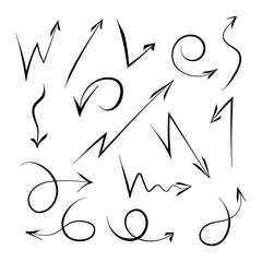 A set of arrows. Vector.