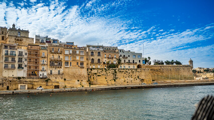 Fototapeta premium buildings beautiful mediterranean sea malta island sand stones sun