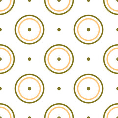 Seamless geometric pattern with circles