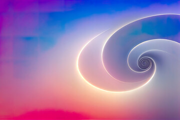 abstract background with spiral, abstract spiral in blue violet pink, glowing spirale, background, illustration, digital
