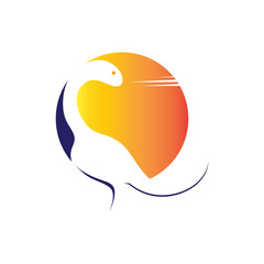 Dinosaur logo image free vector