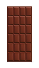 Seamless pattern of milk chocolate squares, PNG isolated on transparent background	