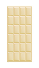 Seamless pattern of white chocolate squares, PNG isolated on transparent background	