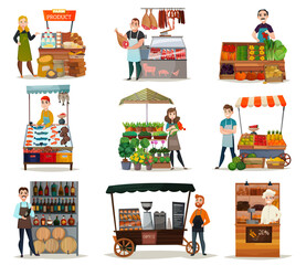  Street Food Icons Set