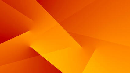 Yellow orange red abstract background for design. Geometric shapes. Triangles, squares, stripes,...