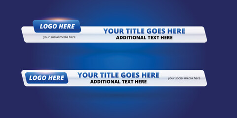 Professional Broadcast Lower third Design Template
