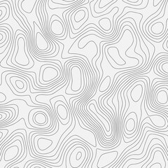 Black on gray contours vector topography stylized height of the lines. The concept of a conditional geography scheme and the terrain path. 1x1 Size. Map on land vector terrain Illustration.