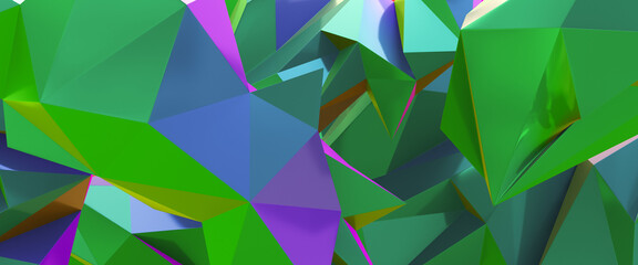 abstract colourful polygons, faceted 3d triangles, crystal rendering, polygonal wallpaper, modern graphic design