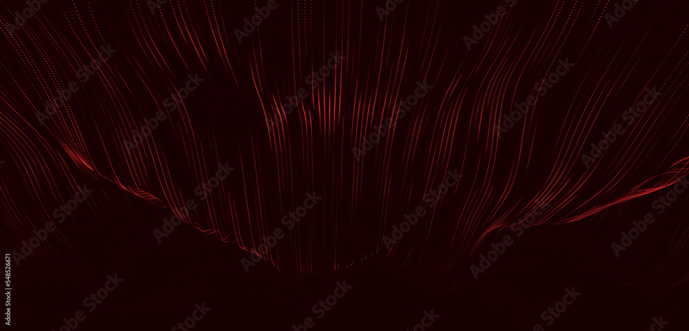 Poster abstract futuristic background. big data visualization. network connection. data transfer. 3d render