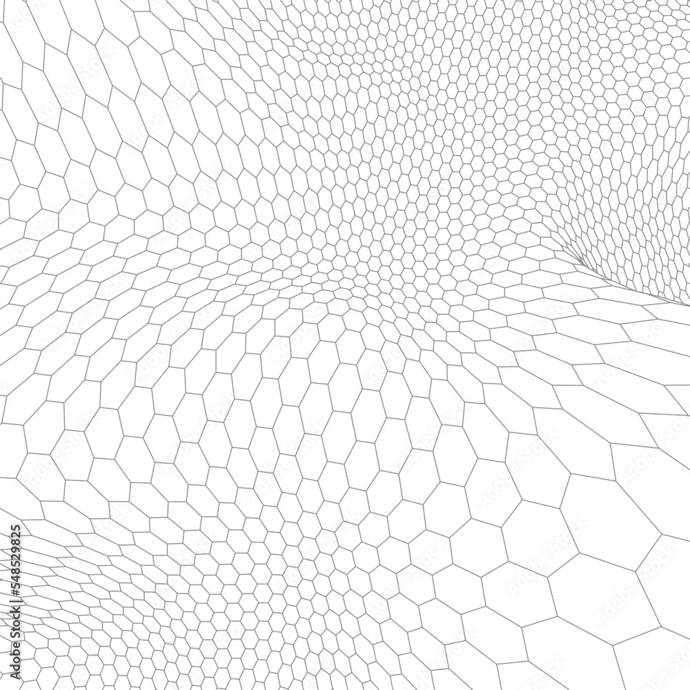 Poster abstract vector wireframe landscape background. cyberspace grid. 3d technology wireframe vector illu