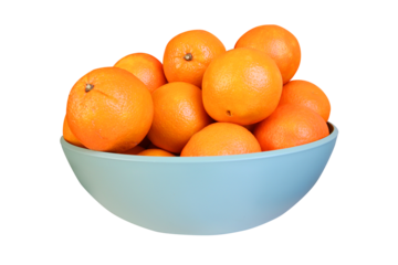 fresh oranges in a plate isolated on white background for your design or menu