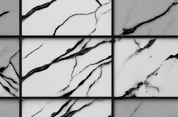 Marble White Black Orb surface Premium Background