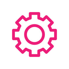 Setting icon design for web interfaces and applications