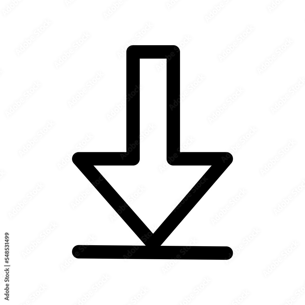 Aufkleber Download icon design for web interfaces and applications