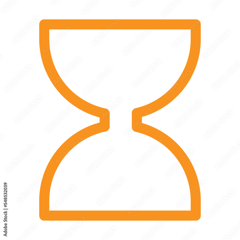 Poster Hourglass con design for web interfaces and applications