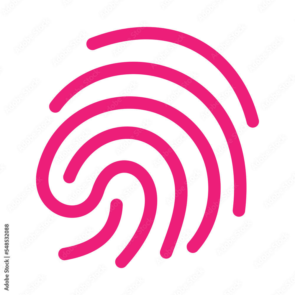 Aufkleber Fingerprint Icon design for web interfaces and applications