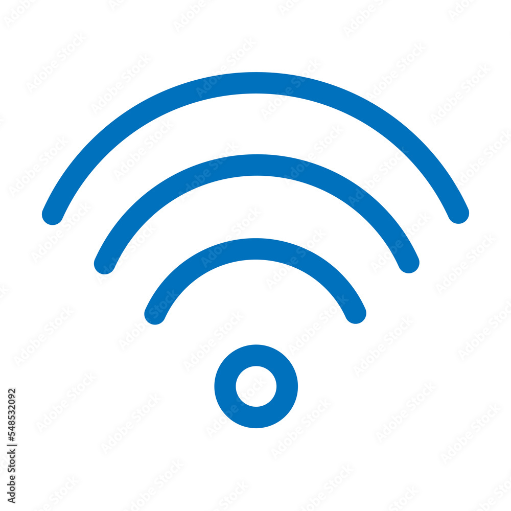 Fototapete Wifi connection icon design for web interfaces and applications