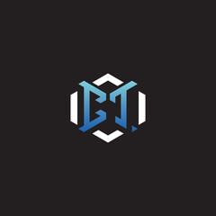 CT initial esport logo and blue monogram gaming ideas © rudi