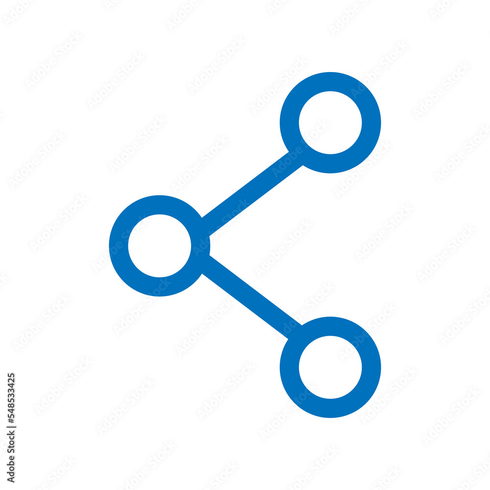 Aufkleber Share icon design for web interfaces and applications