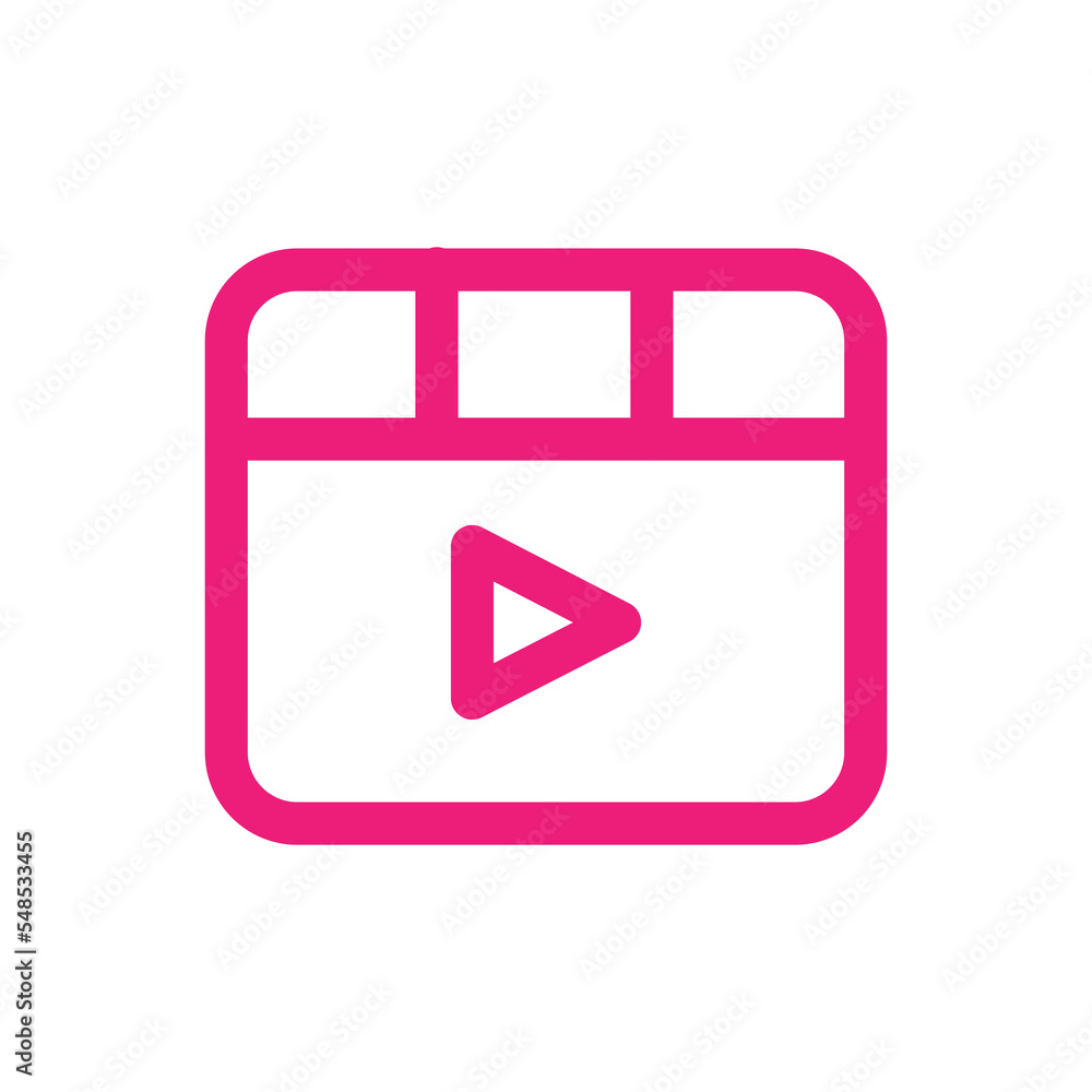 Poster Video icon design for web interfaces and applications