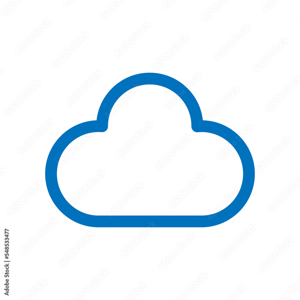 Poster Cloud icon design for web interfaces and applications