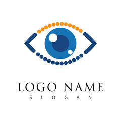 Obraz premium Branding Identity Corporate Eye Care vector logo design