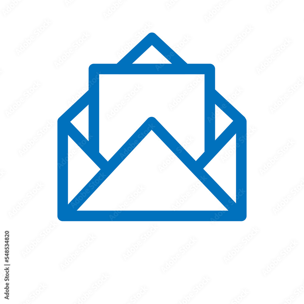 Poster Inbox icon design for web interfaces and applications