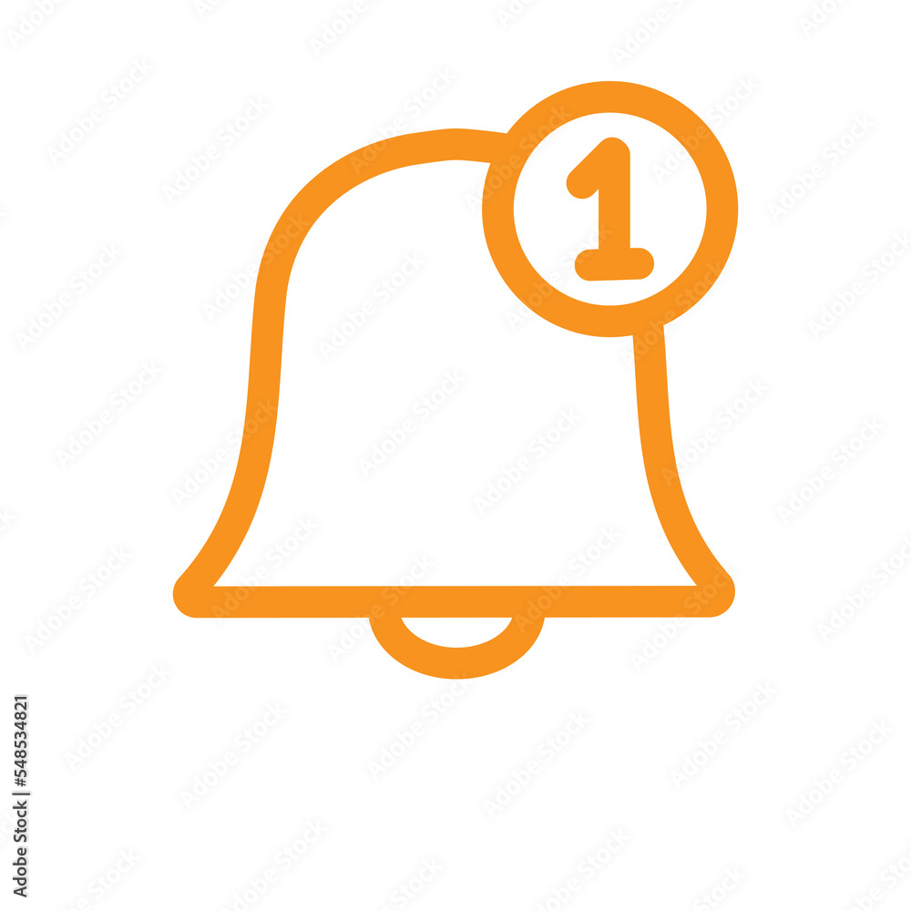 Leinwandbilder notification icon design for web interfaces and applications