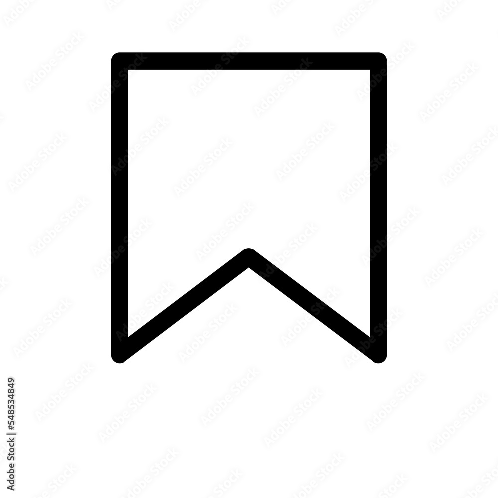 Poster Bookmark icon design for web interfaces and applications